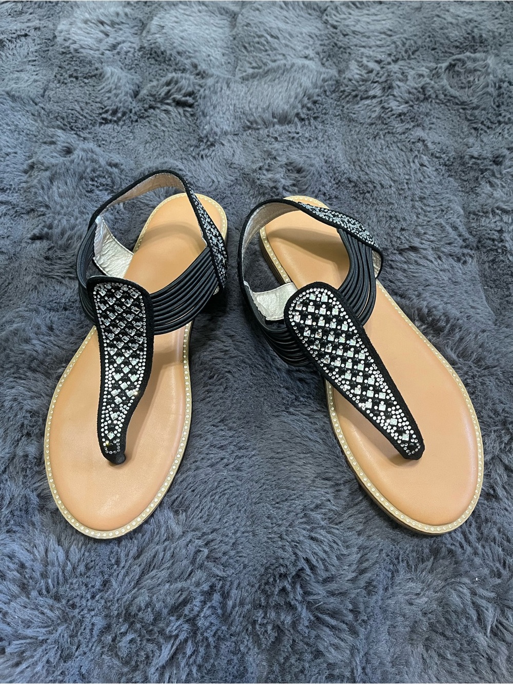 Jessica Cline Women's Black Sandals Size 9M